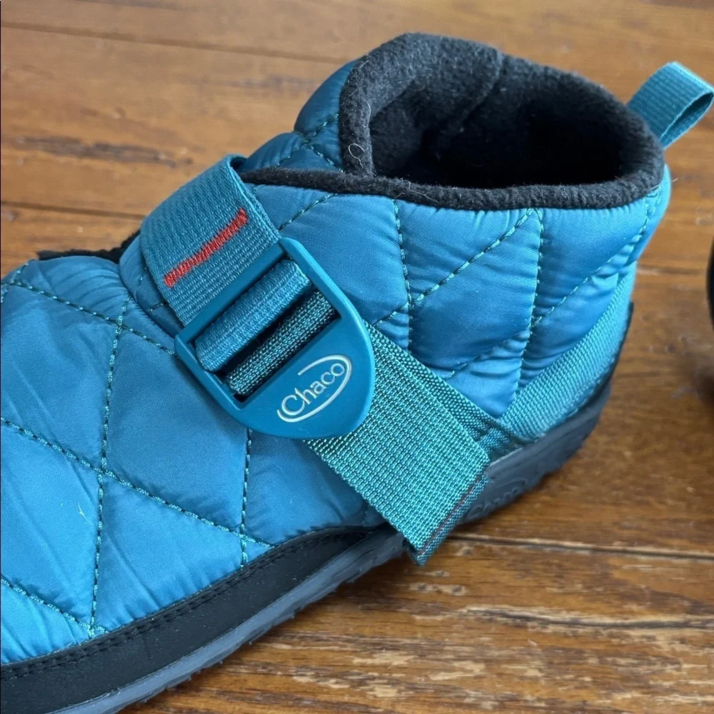 Chaco Ramble Puff Boots Women’s Blue JCH108894 Bootie Slipper EUC Size 8.5